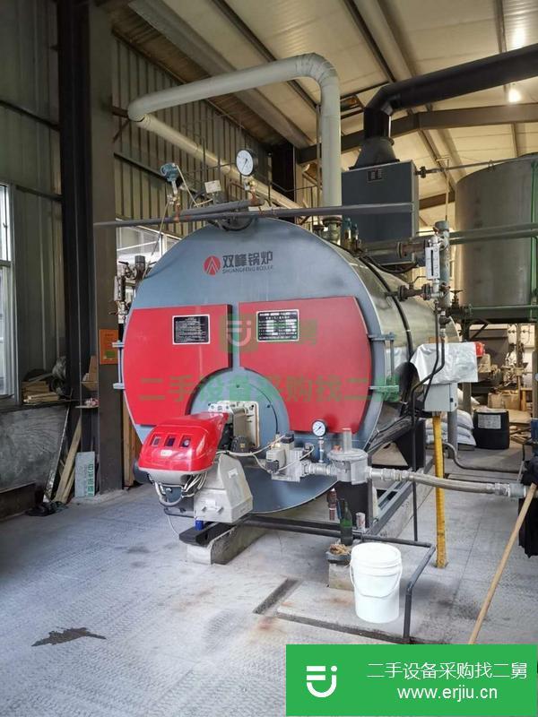 河北出售二手2噸燃氣蒸汽鍋爐全套配件，手續齊全