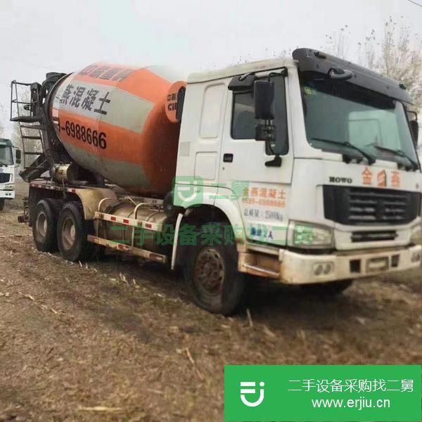 山東出售二手14年天然氣LNG豪沃攪拌車