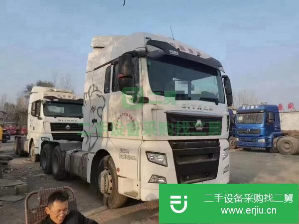 甘肅出售雙驅(qū)輕體汕德卡牽引車，440馬力，德國曼發(fā)動機帶原車液緩