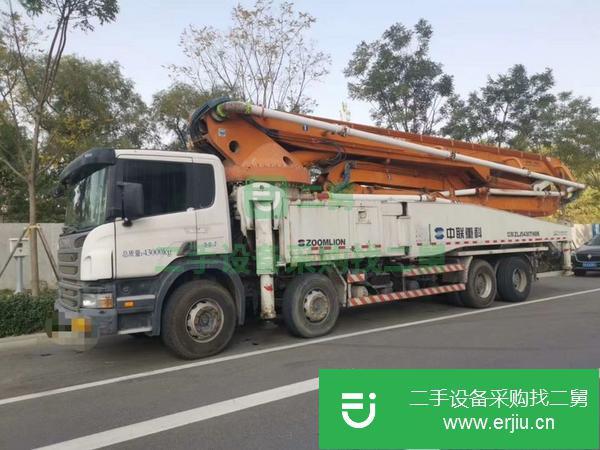 河北出售二手13年中聯(lián)斯堪尼亞56米泵車