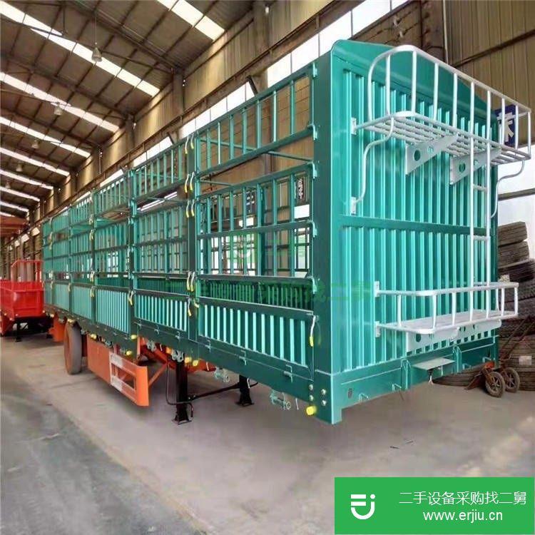山東出售二手輕型蒼欄半掛車