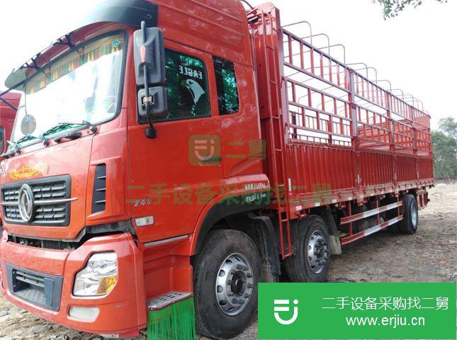 江西出售二手東風天龍前四后四倉柵式載貨車