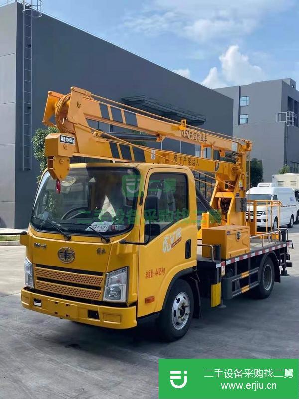 陜西出售二手國六13.5米藍牌高空作業車