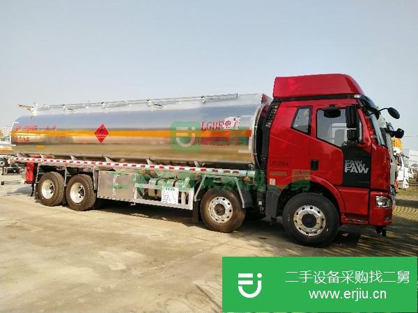 云南出售二手解放J6M/31.6方鋁合金油罐車