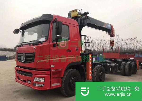 湖北出售二手東風(fēng)T5前四后八隨車吊