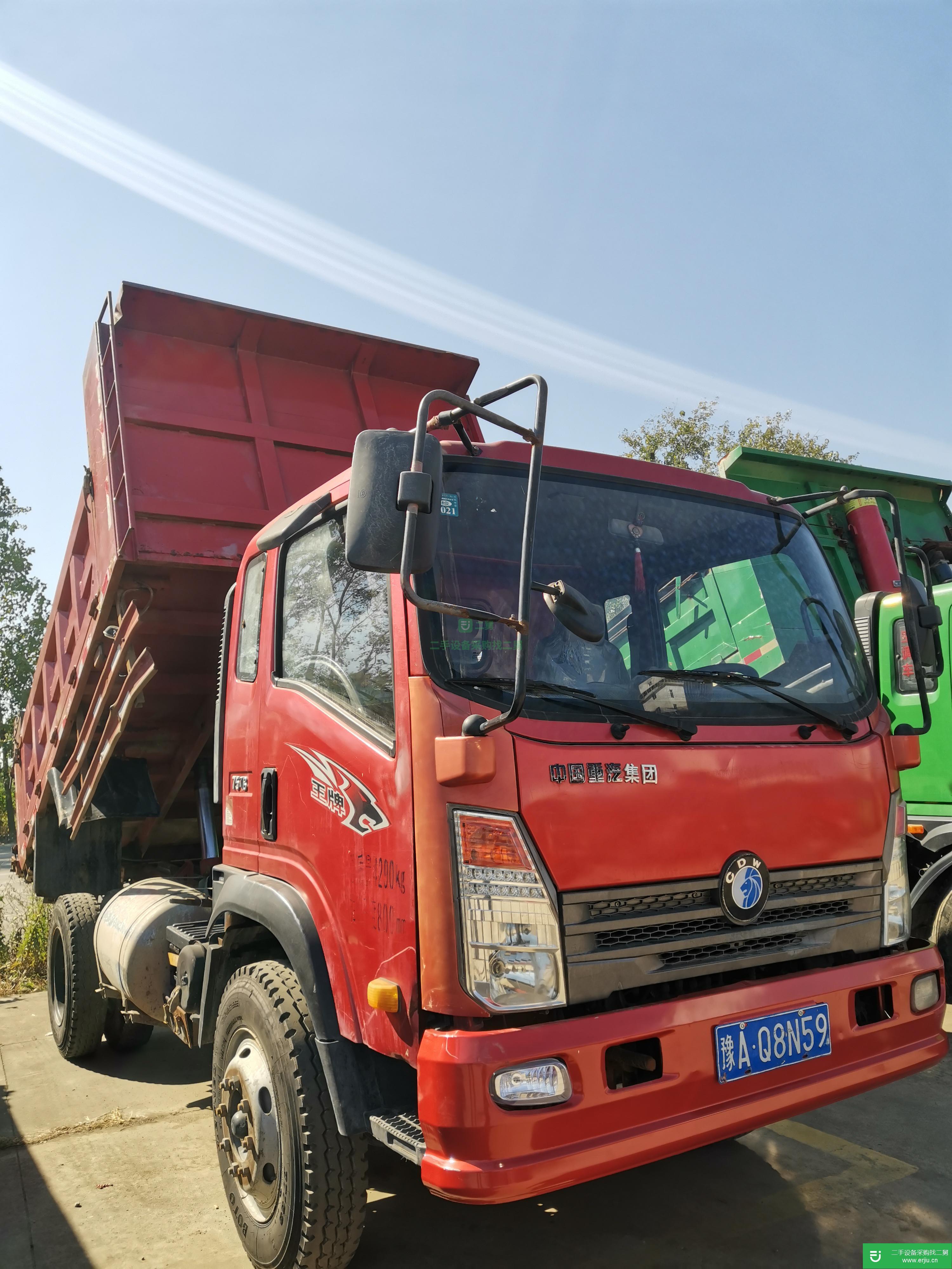 江蘇出售二手重汽王牌自卸車