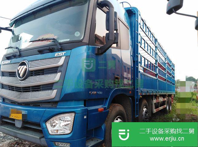 江西出售二手福田歐曼前四后八高欄載貨車