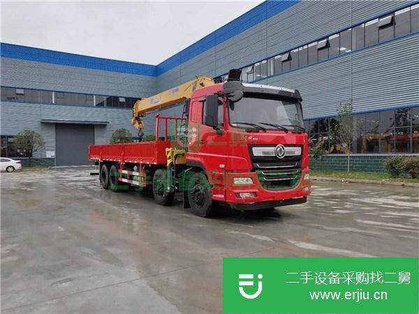 四川出售二手東風前四后八14噸雙聯泵隨車吊