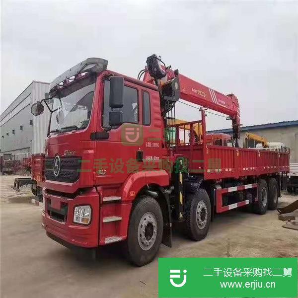 河南出售二手陜汽德龍前四后八十六噸五節(jié)臂隨車吊