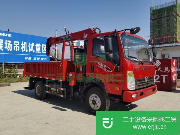 陜西出售二手重汽豪曼5噸隨車吊