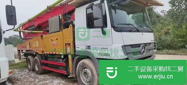 湖南出售二手18年三一奔馳國五49米泵車