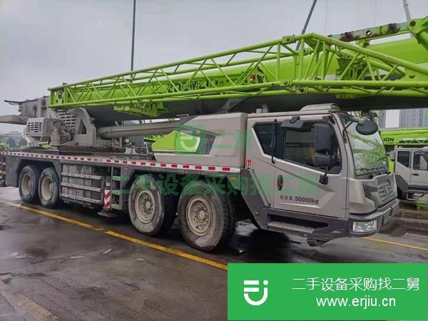 河北出售二手17年10月出廠中聯80噸五節臂汽車吊國五排放