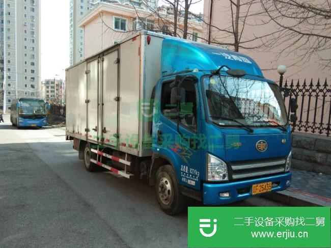 遼寧出售二手一汽解放5.2米廂式貨車
