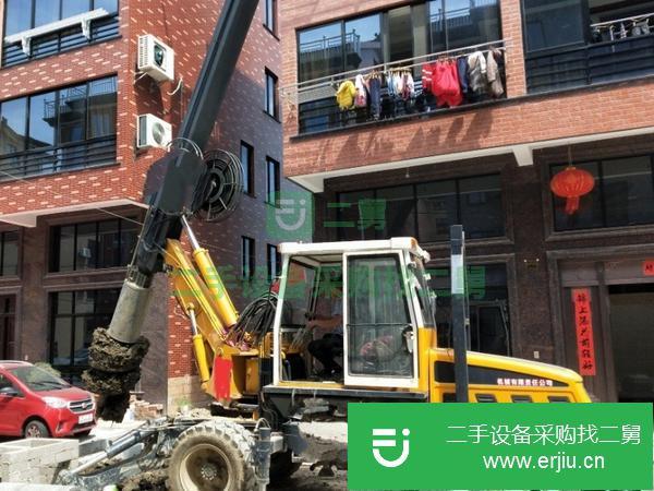 安徽出售二手力強180輪式旋挖機