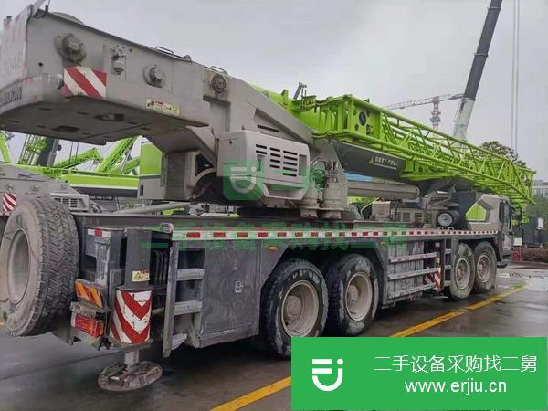 河北出售二手17年中聯80噸五節臂國五吊車