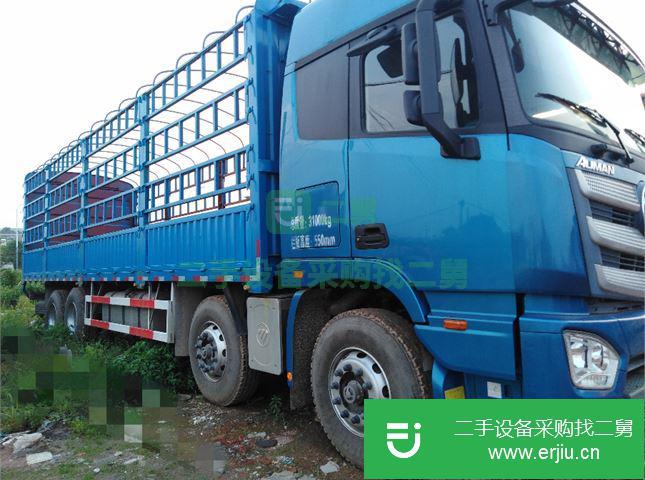 江西出售二手福田歐曼前四后八高欄載貨車