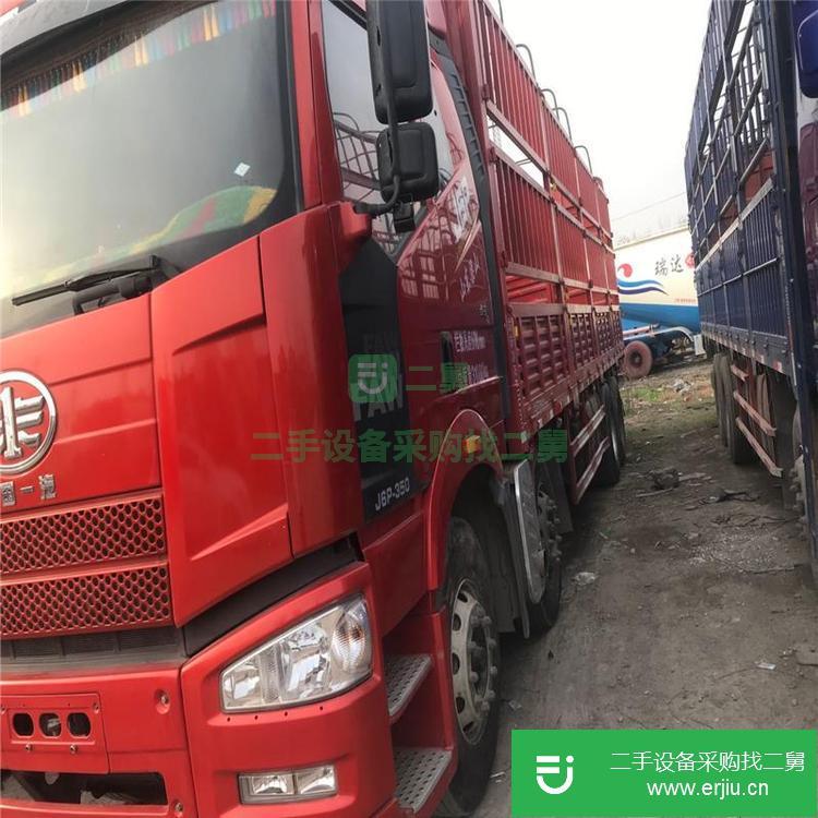 山東出售二手解放9.6米高欄貨車