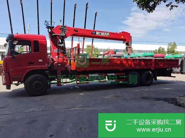 甘肅出售二手國五東風后八輪12噸隨車吊