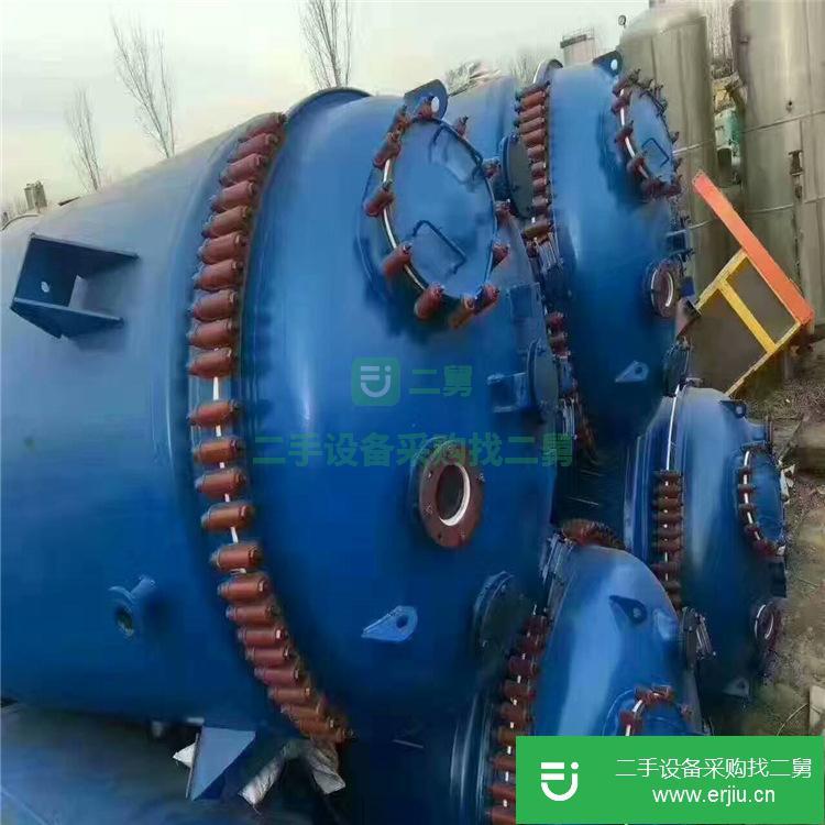 山東出售二手10立方搪瓷反應釜