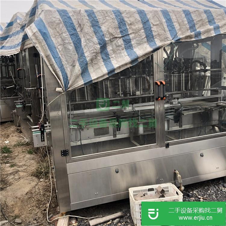 山東出售二手全不銹鋼直線灌裝機
