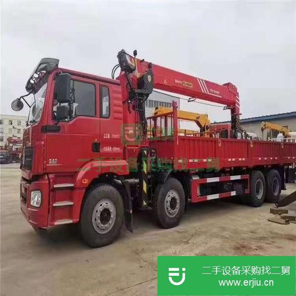 河南出售二手陜汽德龍前四后八十六噸五節(jié)臂隨車吊