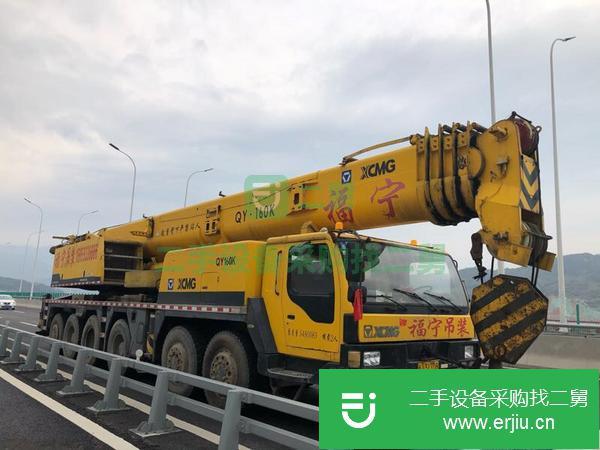 福建出售二手徐工100噸國三吊車車況良好