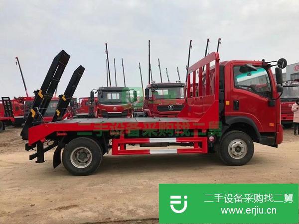 陜西出售二手重汽王牌平板運輸車