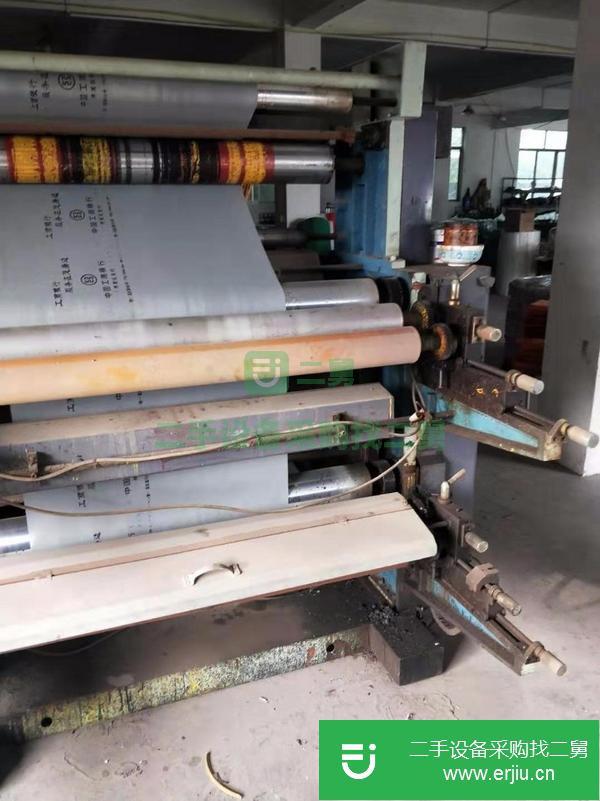 河北出售二手1.2米4色膠版印刷機,帶糾偏系統,八成新。