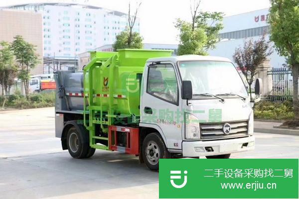 湖北出售二手國六凱馬藍(lán)牌餐廚垃圾車