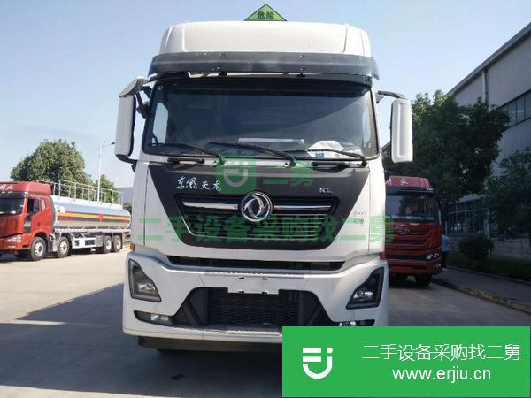 山東出售二手國六東風天龍前四后八20噸鋁合金油罐車法國雷諾350馬力包上牌