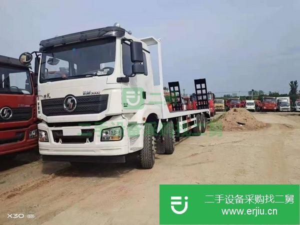 山西出售二手陜汽德龍前四后八平板運輸車