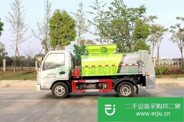 湖北出售二手國六凱馬藍(lán)牌餐廚垃圾車
