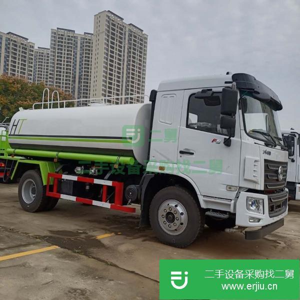 新疆出售二手國六12方灑水車陜齒小八檔9.00R20輪胎2.8T前橋7.8T后橋