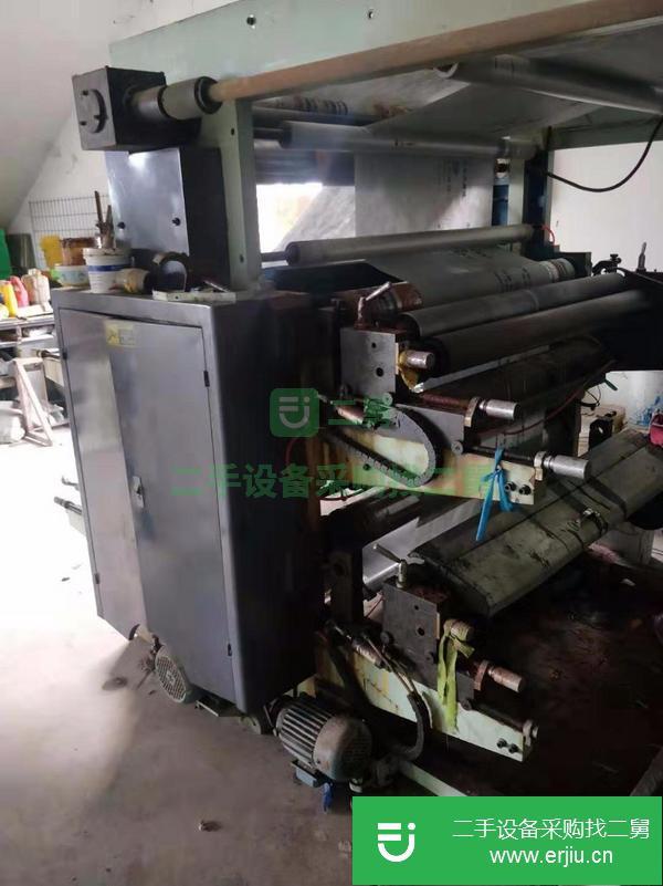 河北出售二手1.2米4色膠版印刷機,帶糾偏系統(tǒng),八成新。