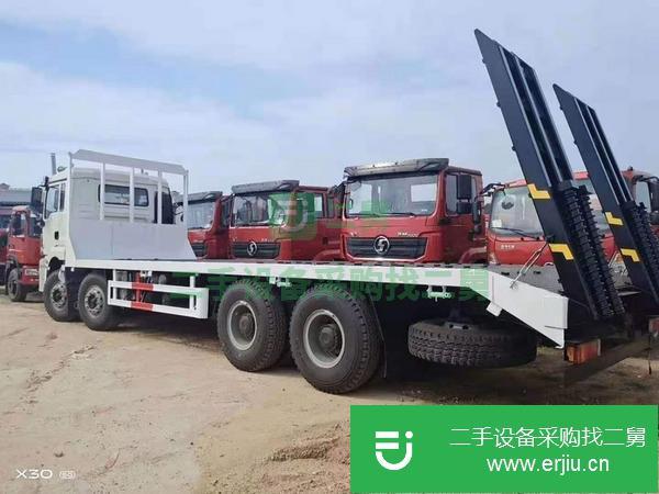 山西出售二手陜汽德龍前四后八平板運輸車