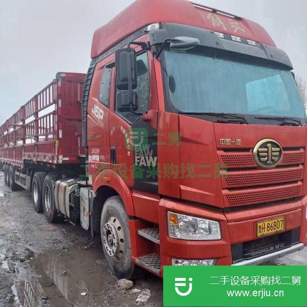 江蘇出售二手解放牽引車 460馬力雙驅國五