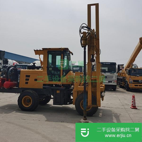山東出售二手公路護欄打樁機