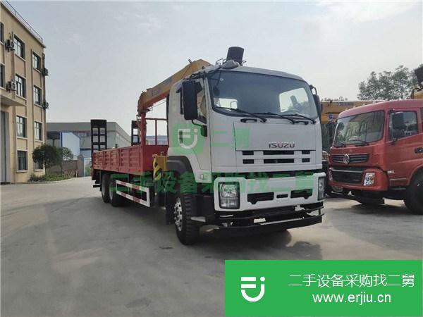 寧夏出售二手五十鈴后八輪10噸隨車吊