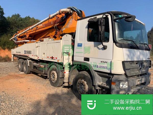 湖南出售二手中聯52米6節臂泵車開式系統大排量雙油泵260輸送缸