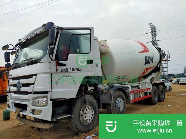 寧夏出售二手豪沃大20方國五攪拌車三一上裝