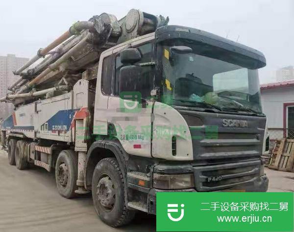 山西出售二手12年中聯斯坦尼亞56米泵車