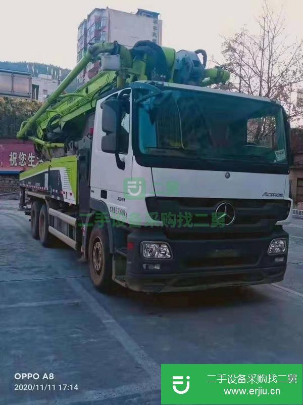 廣西出售二手18年國(guó)五中聯(lián)奔馳三橋49米泵車，已到達(dá)長(zhǎng)沙,手續(xù)齊全