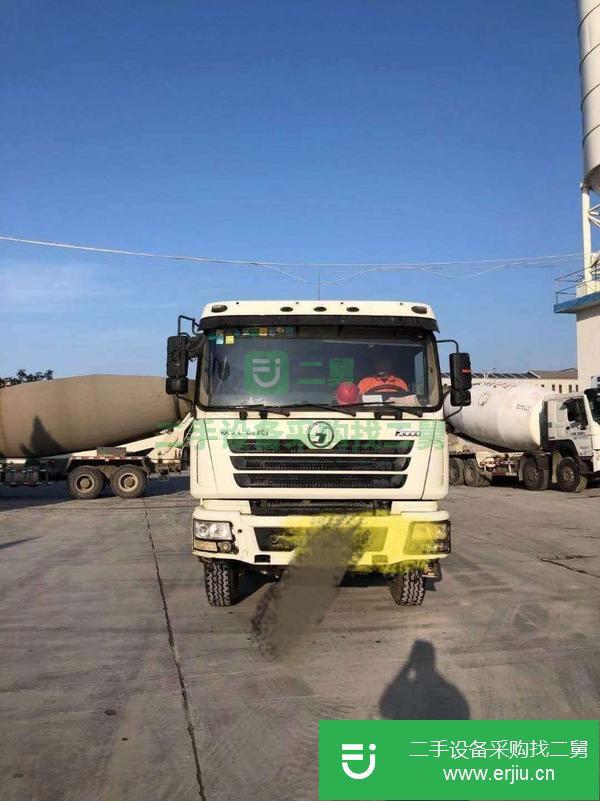 內蒙古出售二手陜汽德龍F3000前四后八18方攪拌罐車