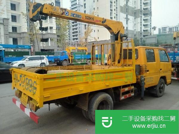 四川出售二手徐工2噸雙排座小隨車吊