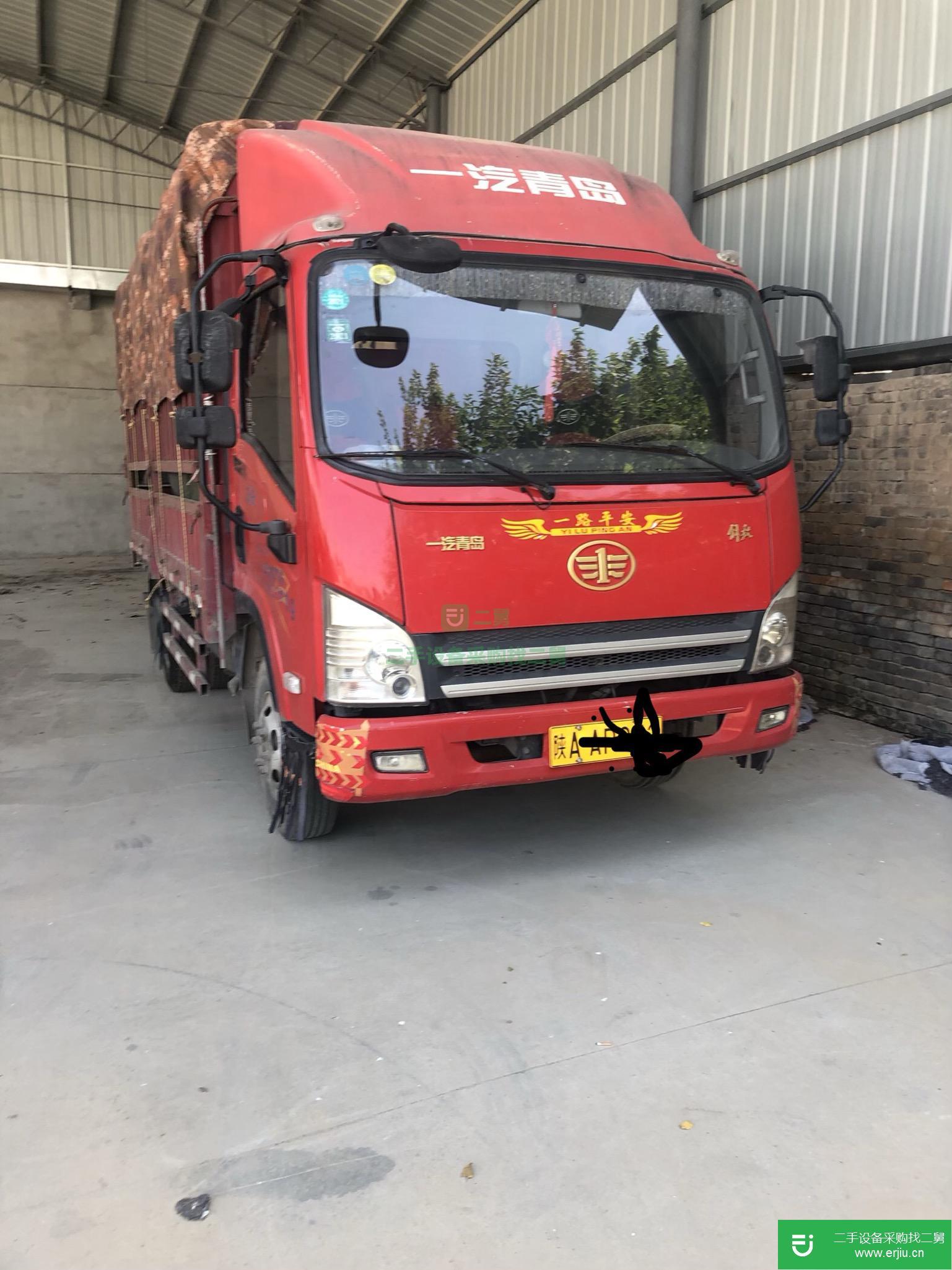 陜西出售二手一汽解放倉柵式載貨車