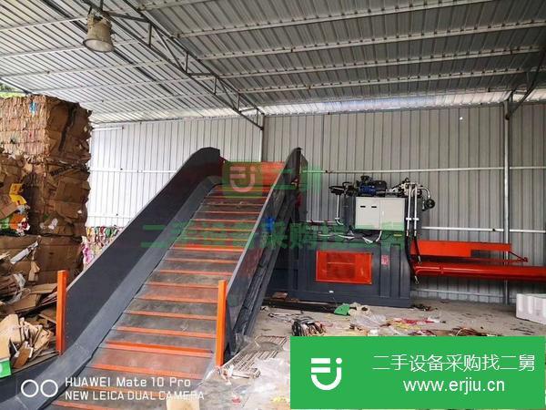 山西出售二手200噸帶門廢紙打包機