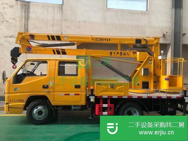 湖北出售二手江鈴13米115馬力國六折臂高空作業車