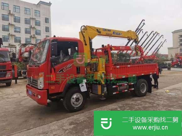 山西出售二手重汽王牌藍牌130馬力隨車吊