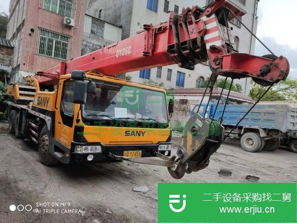 廣東出售二手三一25噸四節(jié)臂汽車吊廣東戶手續(xù)齊全包提擋