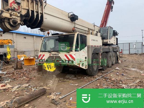上海出售二手06年德馬格100噸汽車吊手續齊全，可以過戶